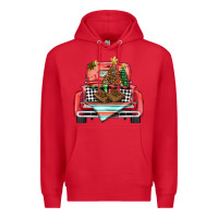 Red Christmas truck Premium Hoodie - BarkalooDesign