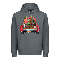 Rock Christmas truck Premium Hoodie - BarkalooDesign