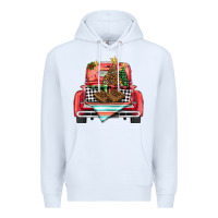 White Christmas truck Premium Hoodie - BarkalooDesign