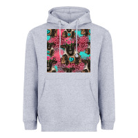 Heather Grey black sheep seamless pattern Heavyweight Hoodie - HRA Design Shop
