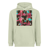 Matcha black sheep seamless pattern Heavyweight Hoodie - HRA Design Shop