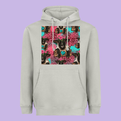 Black Sheep Seamless Pattern Heavyweight Hoodie Designed By Hra Design Shop