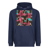 Navy black sheep seamless pattern Heavyweight Hoodie - HRA Design Shop