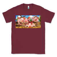 Burgundy Pig Farm Classic Tee - RanaPortraitStore