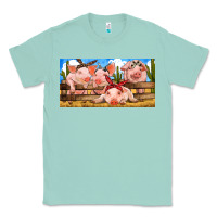 Seafoam Pig Farm Classic Tee - RanaPortraitStore