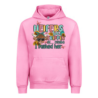 Fuchsia Pink heifers be trippin' Urban Hoodie - MaliasSmallBusiness