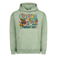 Pigment Oil Green heifers be trippin' Urban Hoodie - MaliasSmallBusiness