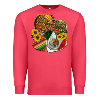 Cardinal mexico heart and sunflower Premium Sweatshirt - HRA Design Shop