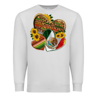 Dove Grey mexico heart and sunflower Premium Sweatshirt - HRA Design Shop