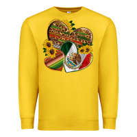Lemon mexico heart and sunflower Premium Sweatshirt - HRA Design Shop