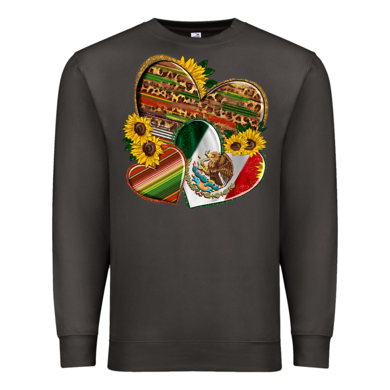 Mexico Heart And Sunflower Premium Sweatshirt by HRA Design Shop | Teevron