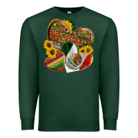 Sports Green mexico heart and sunflower Premium Sweatshirt - HRA Design Shop