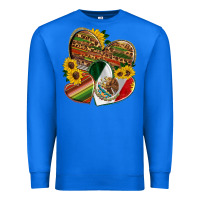 True Royal mexico heart and sunflower Premium Sweatshirt - HRA Design Shop