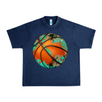 Navy western basketball camouflage glitter pattern Urban Heavy Tee - Artiststas