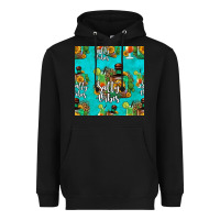 Black salty vibes seamless pattern Heavyweight Hoodie - HRA Design Shop