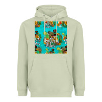 Matcha salty vibes seamless pattern Heavyweight Hoodie - HRA Design Shop