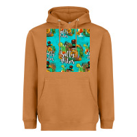 Meerkat salty vibes seamless pattern Heavyweight Hoodie - HRA Design Shop
