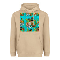 Mushroom salty vibes seamless pattern Heavyweight Hoodie - HRA Design Shop