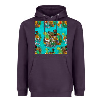 Plum salty vibes seamless pattern Heavyweight Hoodie - HRA Design Shop