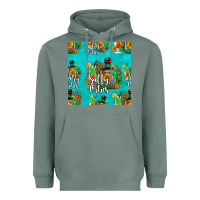 Sage salty vibes seamless pattern Heavyweight Hoodie - HRA Design Shop