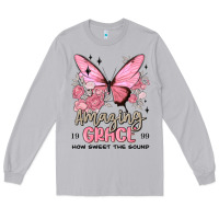 Moon Dust amazing grace how sweet the sound butterfly Long Sleeve Tee - MaliasSmallBusiness