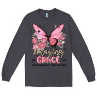 Smoke amazing grace how sweet the sound butterfly Long Sleeve Tee - MaliasSmallBusiness