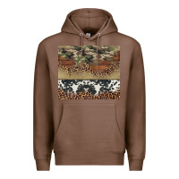 Chestnut cowhide leopard camouflage Premium Hoodie - Jasminsmagicworld
