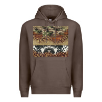 Coffee cowhide leopard camouflage Premium Hoodie - Jasminsmagicworld