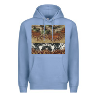 Colony Blue cowhide leopard camouflage Premium Hoodie - Jasminsmagicworld