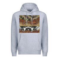 Heather Grey cowhide leopard camouflage Premium Hoodie - Jasminsmagicworld