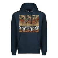 Navy cowhide leopard camouflage Premium Hoodie - Jasminsmagicworld