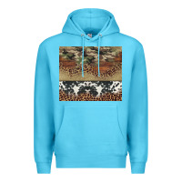 Ocean Blue cowhide leopard camouflage Premium Hoodie - Jasminsmagicworld