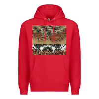 Red cowhide leopard camouflage Premium Hoodie - Jasminsmagicworld