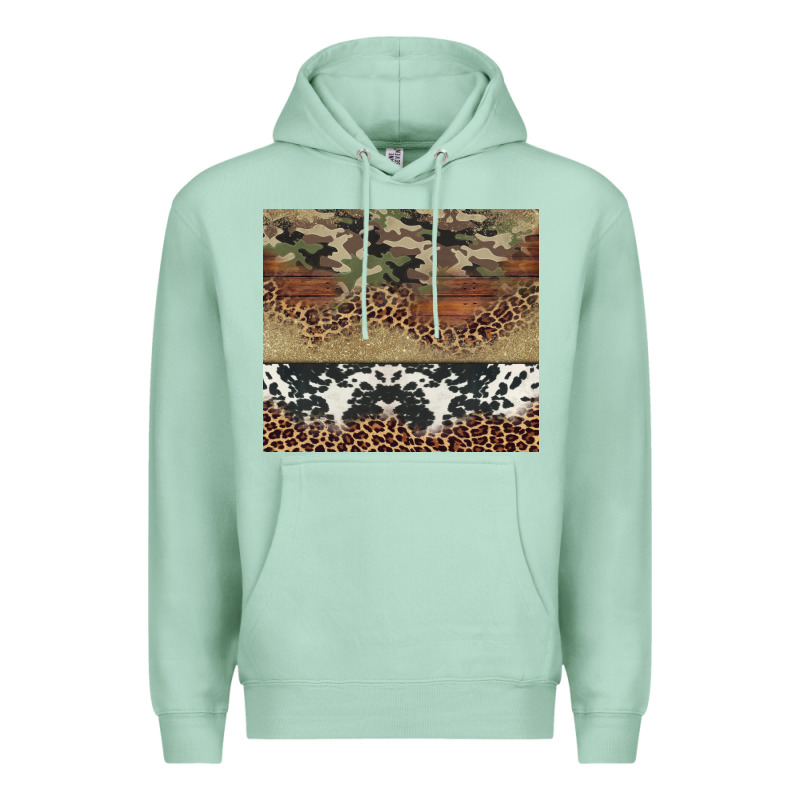 Cowhide Leopard Camouflage Premium Hoodie by Jasminsmagicworld | Teevron
