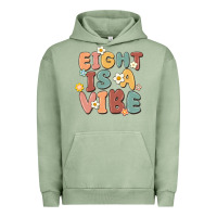 Pigment Oil Green eight is a vibe Urban Hoodie - MaliasSmallBusiness