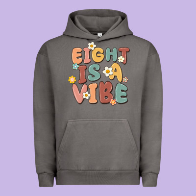 Eight Is A Vibe Urban Hoodie Designed By Maliassmallbusiness