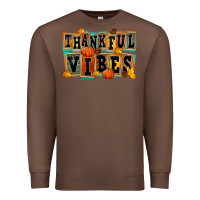 Chestnut thankful vibes Premium Sweatshirt - FaDigitalArtStudio