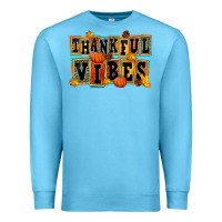 Ocean Blue thankful vibes Premium Sweatshirt - FaDigitalArtStudio
