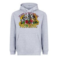 Heather Grey just a woman who loves her mechanic Heavyweight Hoodie - SublimationCraftShop