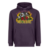 Plum just a woman who loves her mechanic Heavyweight Hoodie - SublimationCraftShop