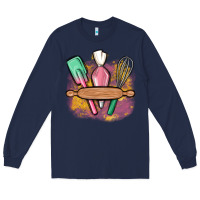 Navy customized kitchen elements Long Sleeve Tee - MaliasSmallBusiness