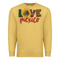 Antique Gold love mexico Premium Sweatshirt - HRA Design Shop