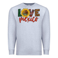 Heather Grey love mexico Premium Sweatshirt - HRA Design Shop