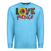 Ocean Blue love mexico Premium Sweatshirt - HRA Design Shop