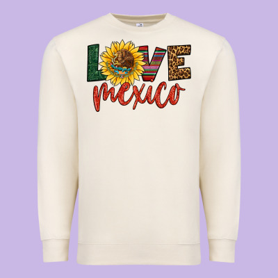 Love Mexico Premium Sweatshirt Designed By Hra Design Shop