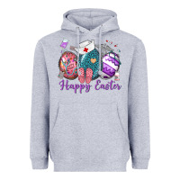 Heather Grey happy easter eggs nurse n Heavyweight Hoodie - Neo Western
