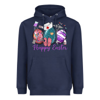 Navy happy easter eggs nurse n Heavyweight Hoodie - Neo Western