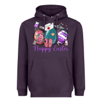 Plum happy easter eggs nurse n Heavyweight Hoodie - Neo Western