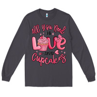 Smoke all you need is love and cupcakes valentines day Long Sleeve Tee - MaliasSmallBusiness