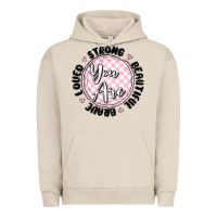 Pigment French Oak you are strong Urban Hoodie - MaliasSmallBusiness